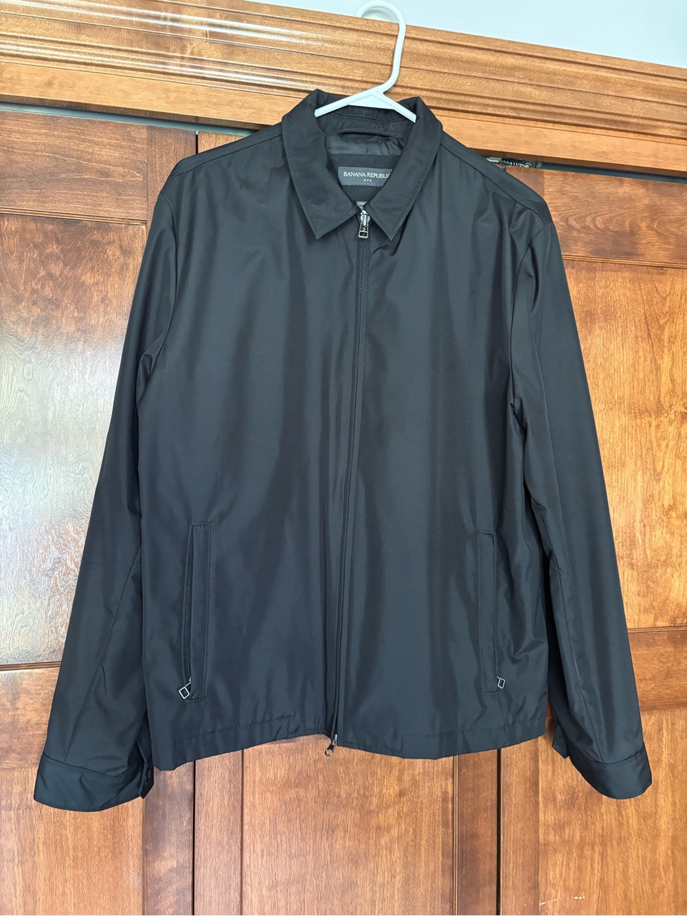 Banana Republic Men's Black Lightweight Zip Jacket